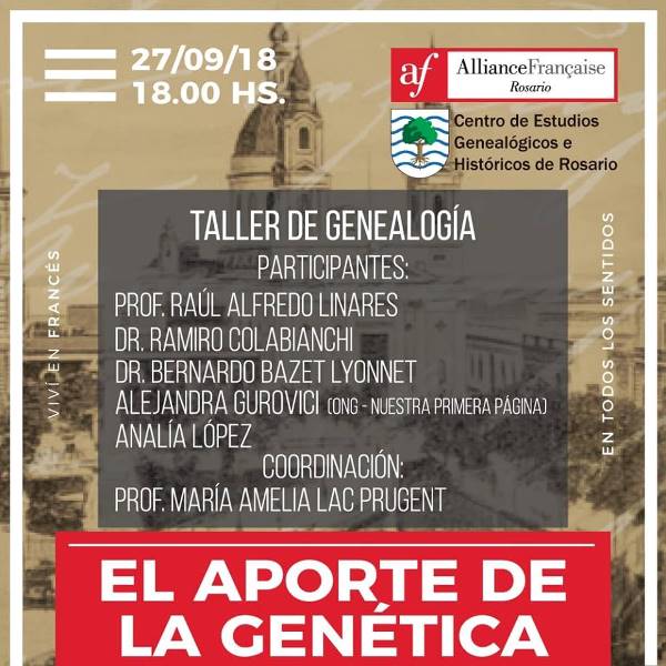 Taller de Genealogía -El aporte de la genética